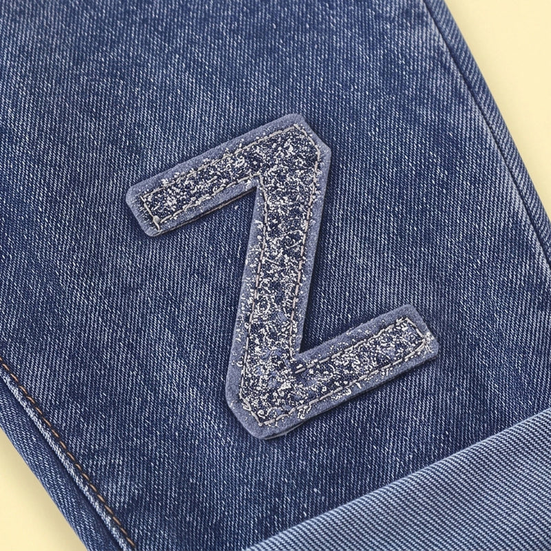 Boys Navy Blue Polo Sweatshirt & Denim Pants Sets Sets