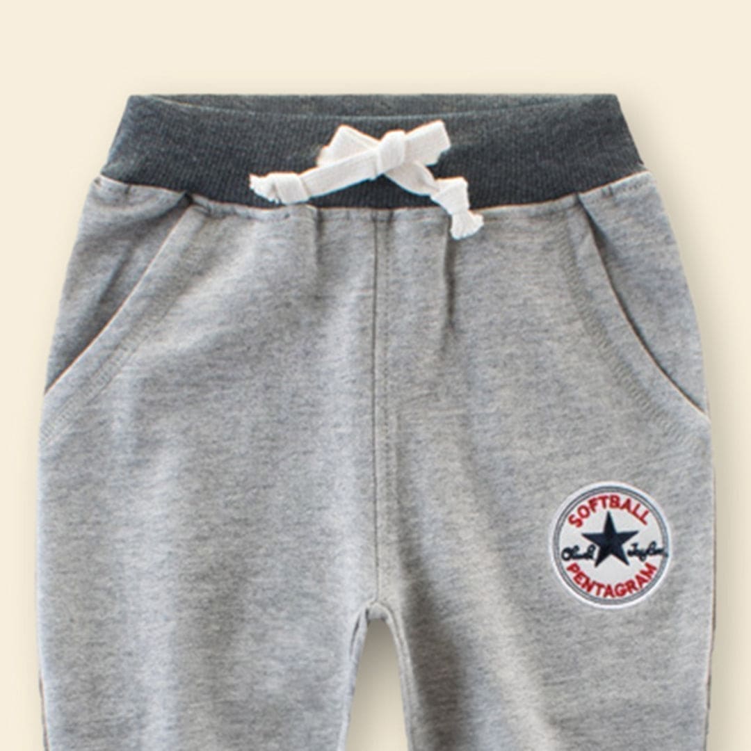 Boys Grey Joggers with Drawstring (Copy) Joggers