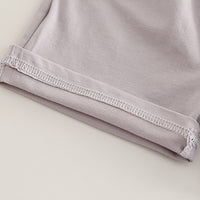 Boys Typographic Printed Contrast Pocket T-Shirt With Grey Shorts Set 2 pc. Sets