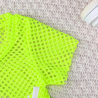 Girls Green Short Sleeve Top With Sleeveless Bodycon Dress Casual Dresses