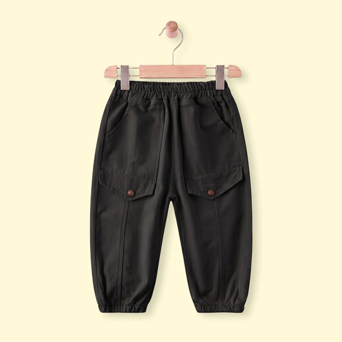 Boys Black Relaxed Fit Pants Pants Black 1-2 Y