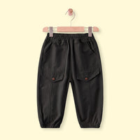 Boys Black Relaxed Fit Pants Pants Black 1-2 Y