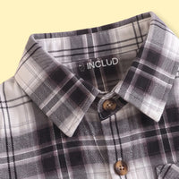 Boys Black Checked Long Sleeve Shirt Shirts