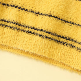 Boys Yellow Self-Design Regular Sweater Sweaters & Cardigans