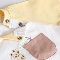 Boys Yellow Animal Applique T-Shirt With Printed Shorts Sets 2 pc. Sets