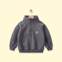 Boys Dark Grey Embroidered Long Sleeve Sweatshirt Sweatshirts & Hoodies Dark Grey 1-2 Y