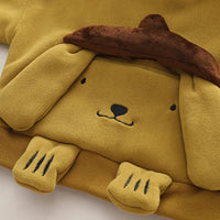 Boys Yellow Ear Applique Regular Sweatshirt With Pants Sets 2 pc. Sets