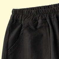 Boys Black Relaxed Fit Pants Pants