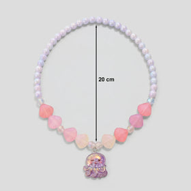 Pack Of 5 Girls Multicolour Jellyfish and Seashell Beads Necklace Sets Necklace and Chains