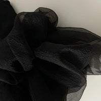 Girls Black Sleeveless Tulle Ruffles Fit & Flare Dress Casual Dresses