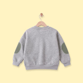 Boys Grey Long Sleeve Sweatshirt Sweatshirts & Hoodies