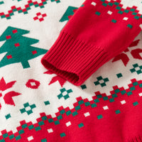 Boys Multicolor Self-Design Christmas Sweater Sweaters & Cardigans