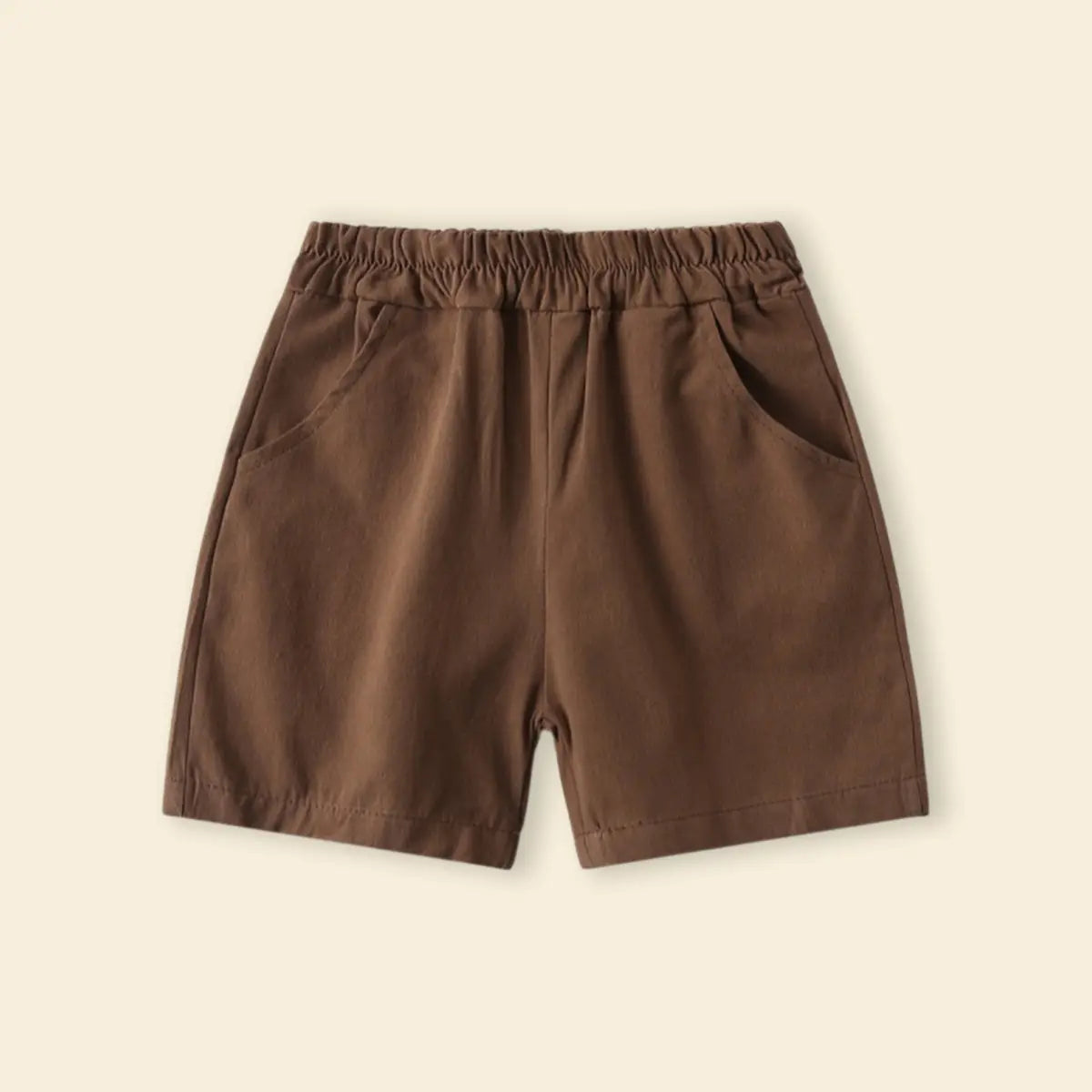 Boys Brown Polka Dot Print Short Sleeves Shirt With Shorts Set Sets