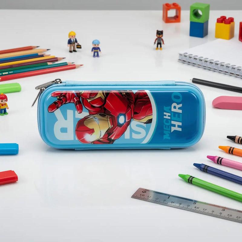 Iron Man Kids Hard Shell Pencil Case with Zipper Trending Accessories
