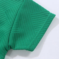 Boys Dark Green Wonderful Typography Short Sleeve T-Shirt With Shorts Sets 2 pc. Sets