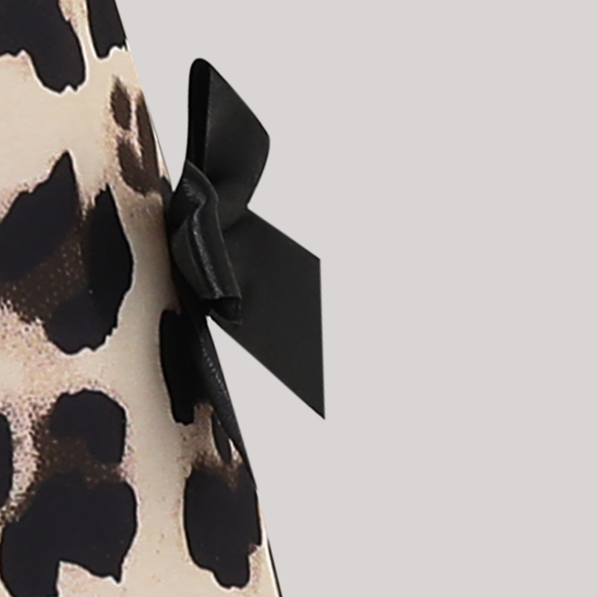 Girls Khaki Leopard Print Side Bows Details Loose Fit Pants Pants