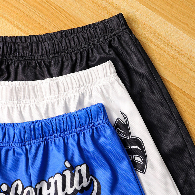 Boys Multicolor Alphanumeric Printed Elasticated Shorts ( Pack Of 3) Shorts