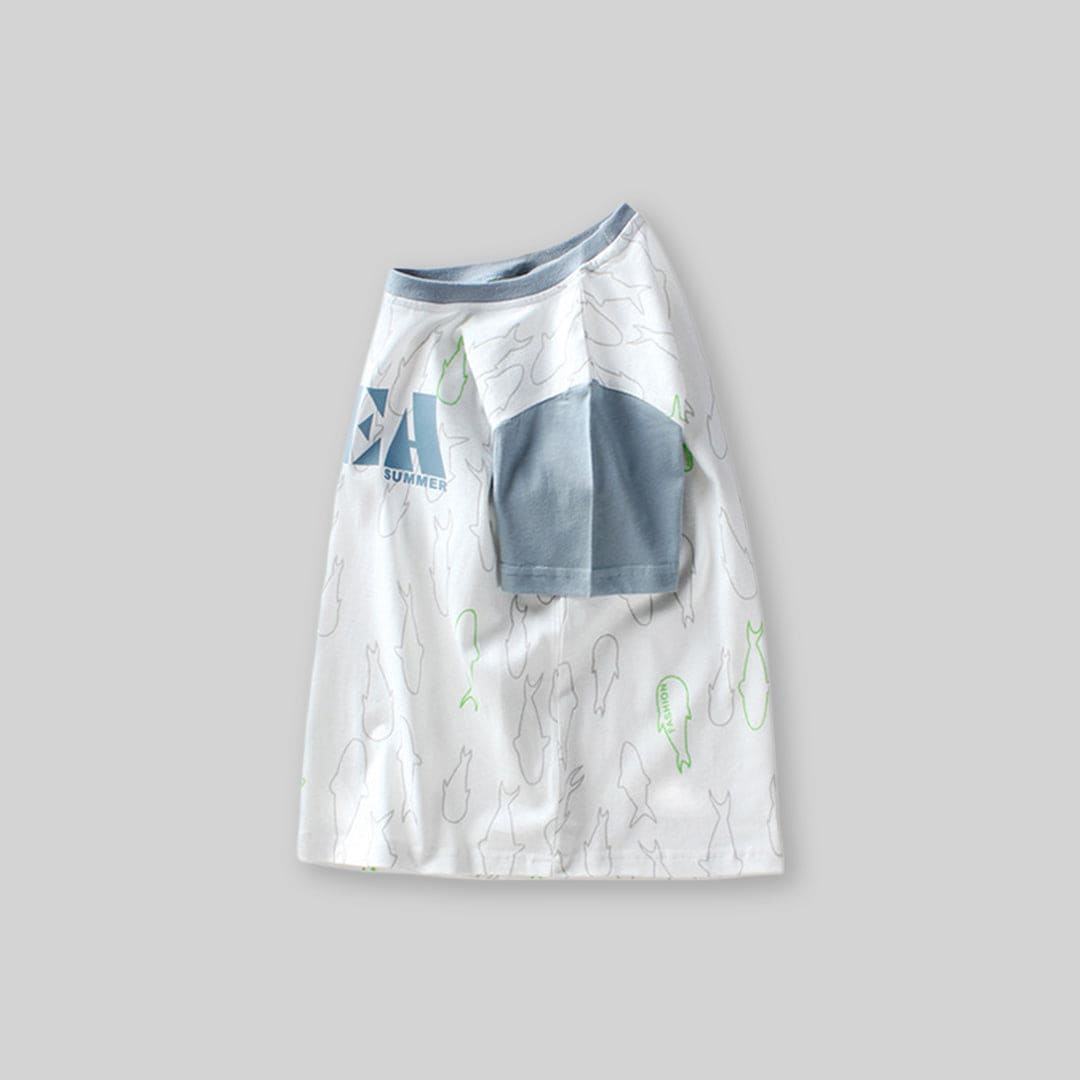 Boys Printed Short Sleeves T-Shirt Tshirts   