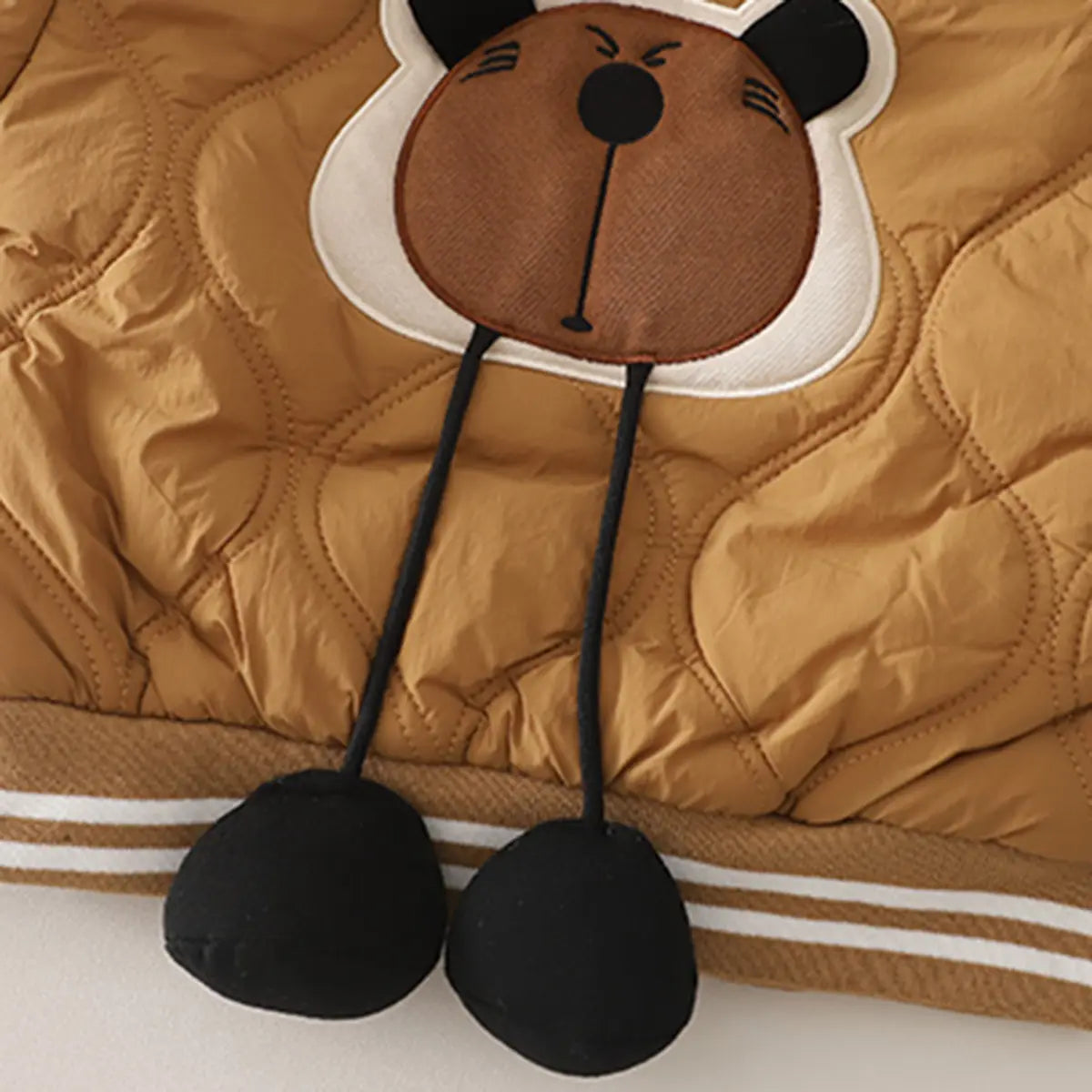 Boys Brown Hooded Zip-up Jacket With T-Shirt & Jogger Sets Sets