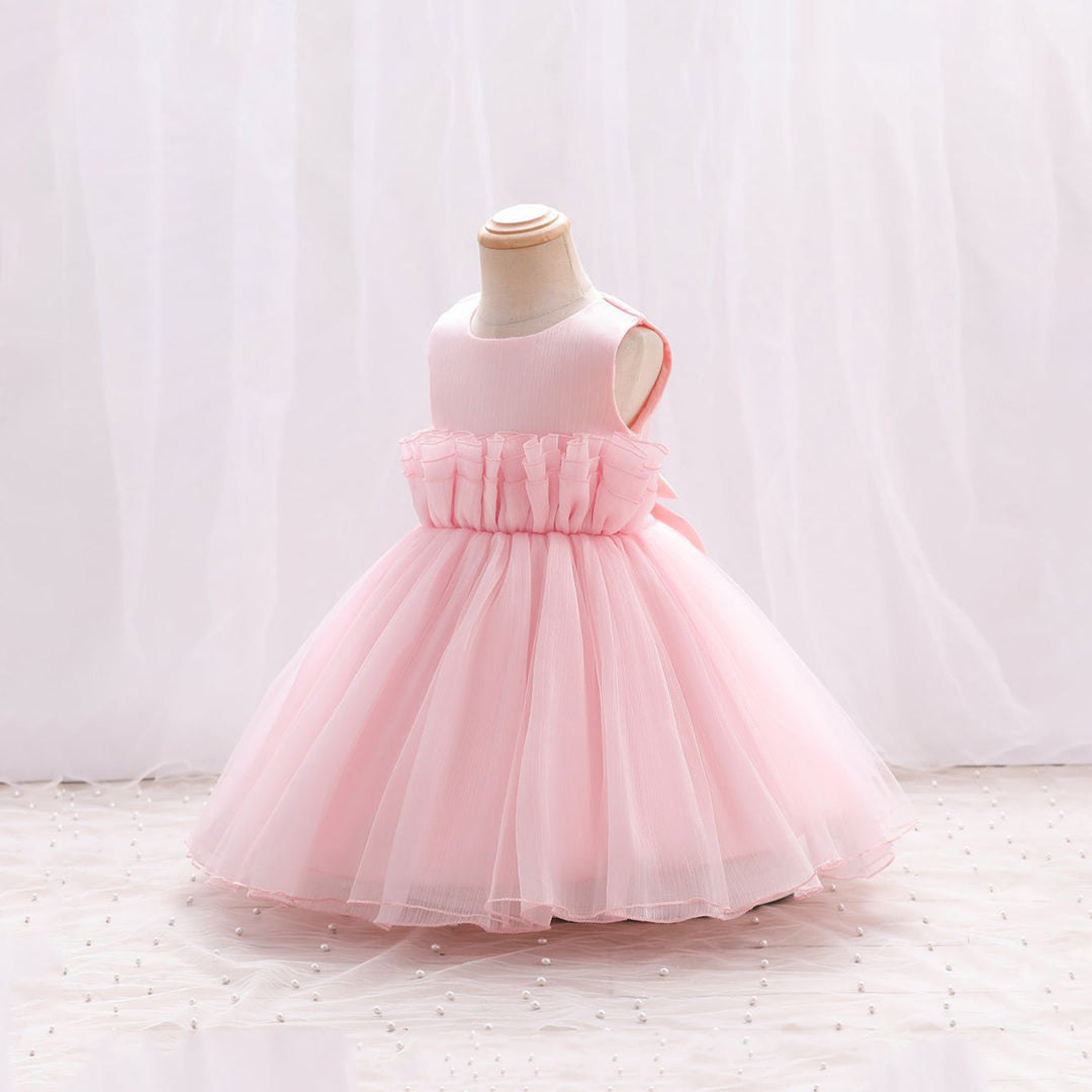 Girls Sleeveless Flared Party Dress Party Dresses   