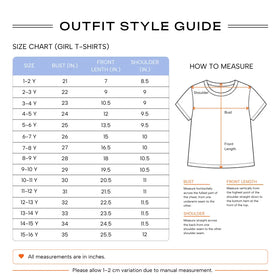 Girls White Heart Printed Short Sleeve T-Shirt Tshirts