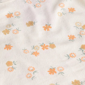 Girls Orange Applique Printed T-Shirt With Denim Dungaree and Diaper Cover Sets 3 pc. Sets
