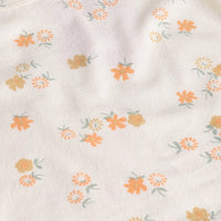Girls Orange Applique Printed T-Shirt With Denim Dungaree and Diaper Cover Sets 3 pc. Sets