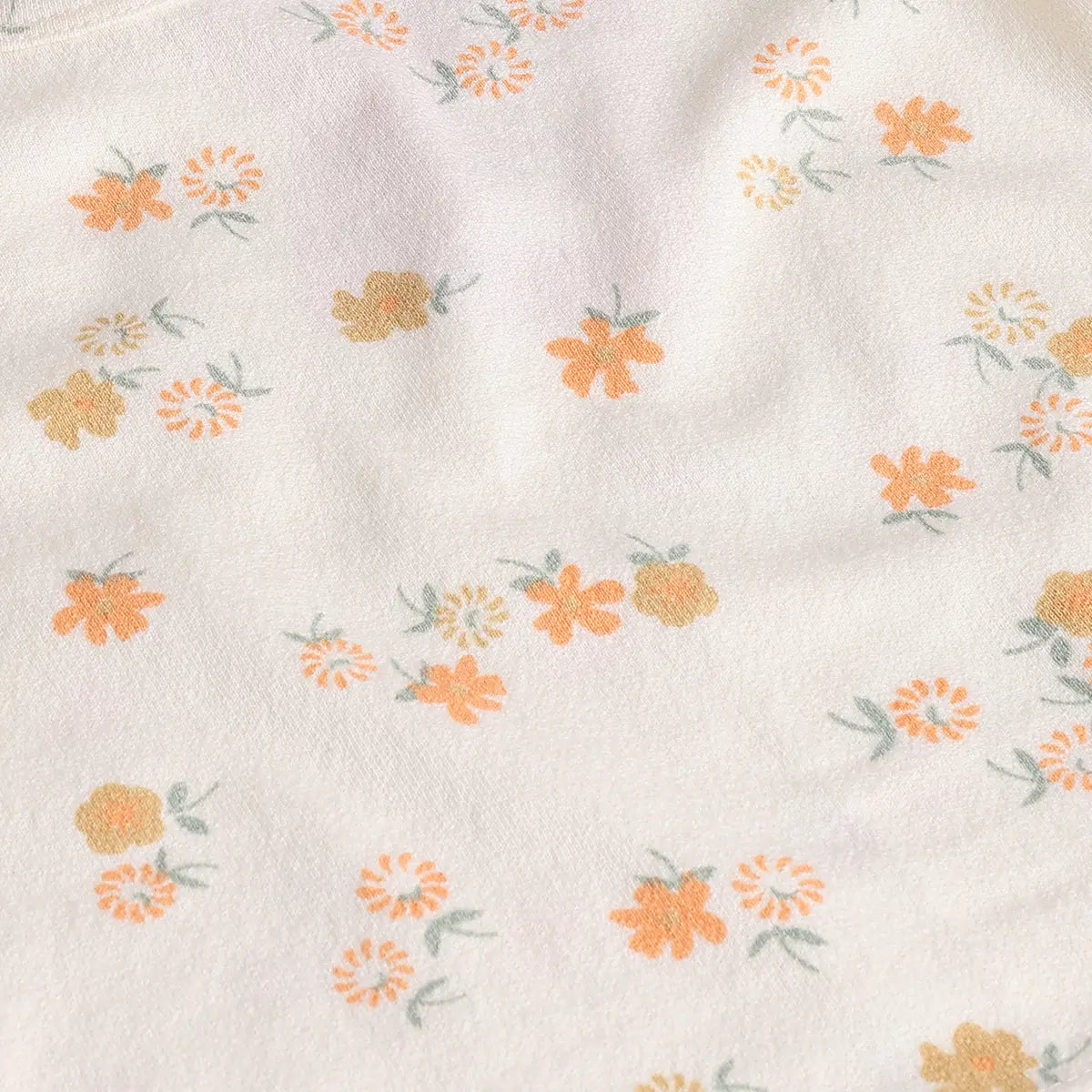 Girls Orange Applique Printed T-Shirt With Denim Dungaree and Diaper Cover Sets 3 pc. Sets