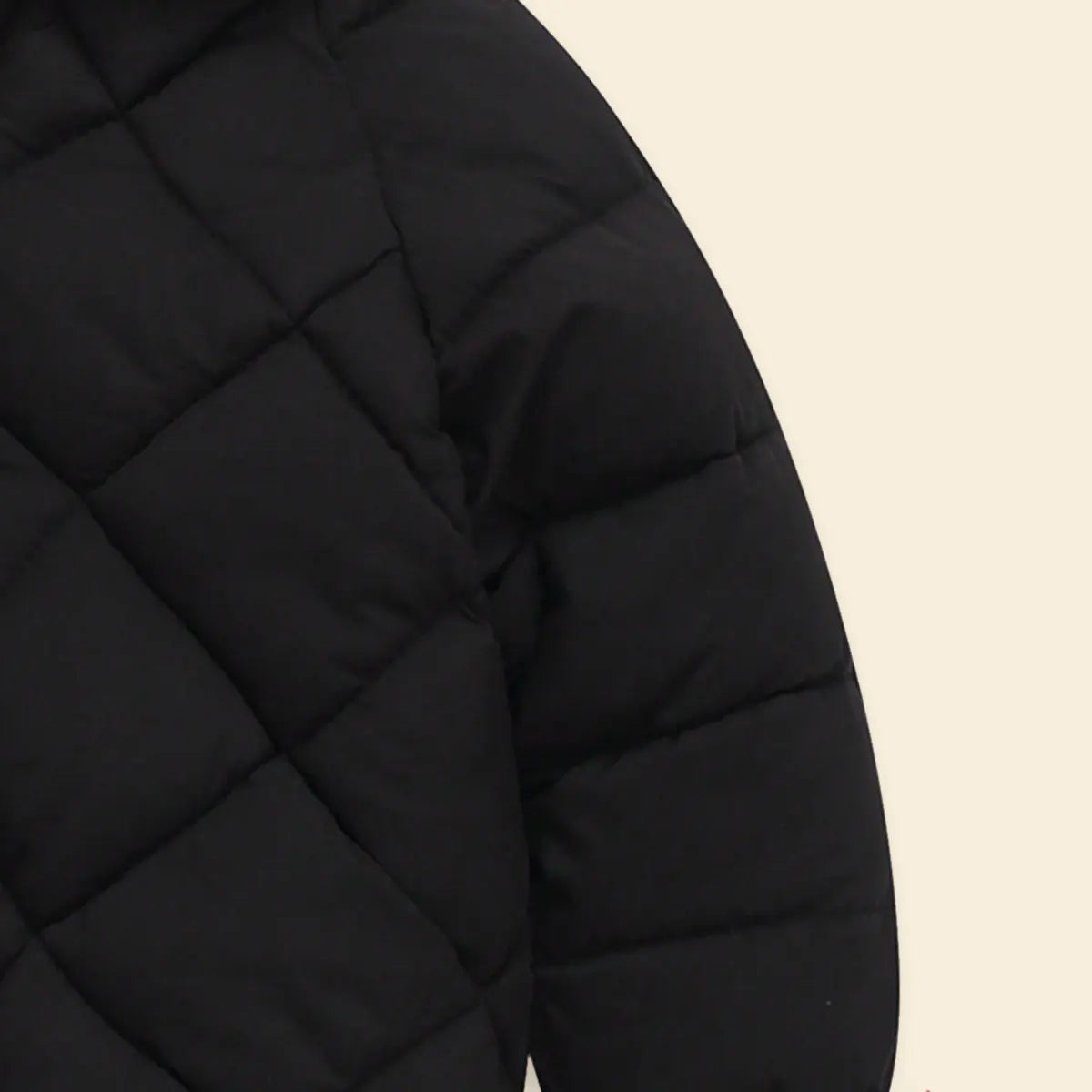 Boys Black Hooded Zip-up Puffer Jacket With Long Sleeves Coats & Jackets