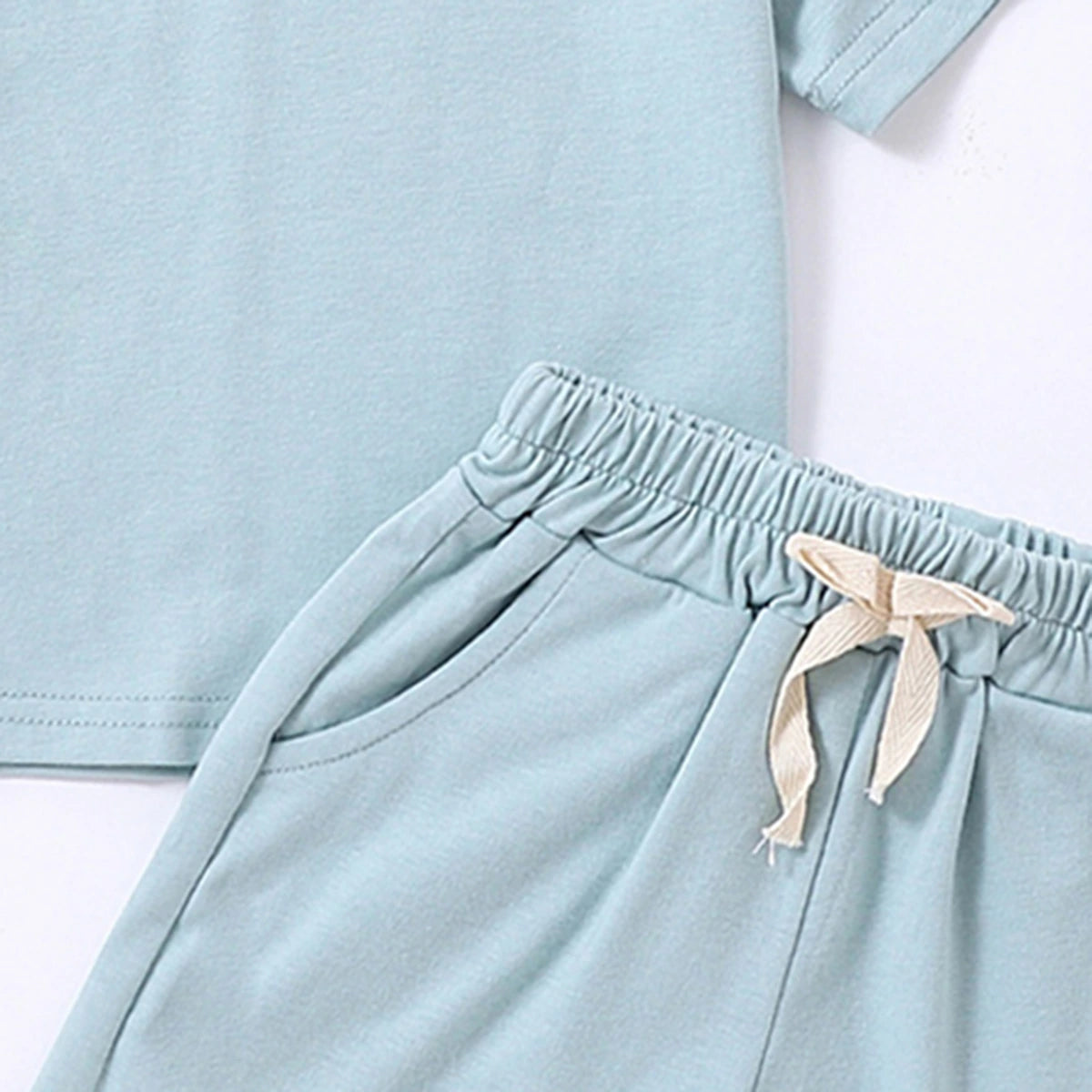 Boys Light Blue Short Sleeves T-Shirt With Shorts Co-ord Sets Sets