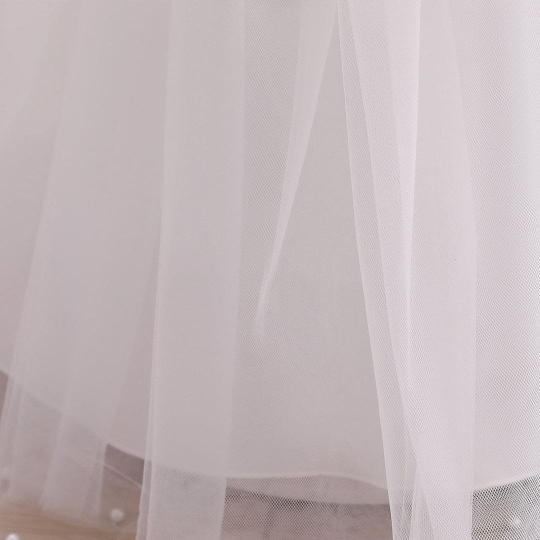 Girls Balloon Shape Tulle Party Dress Party Dresses   