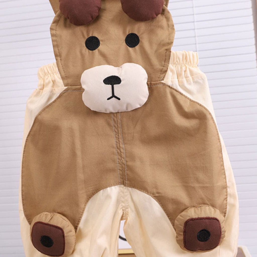 Boys Short Sleeve T-Shirt With Dog Applique Dungaree 2 pc. Sets   