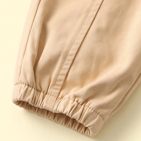 Boys Beige Relaxed Fit Pants Pants