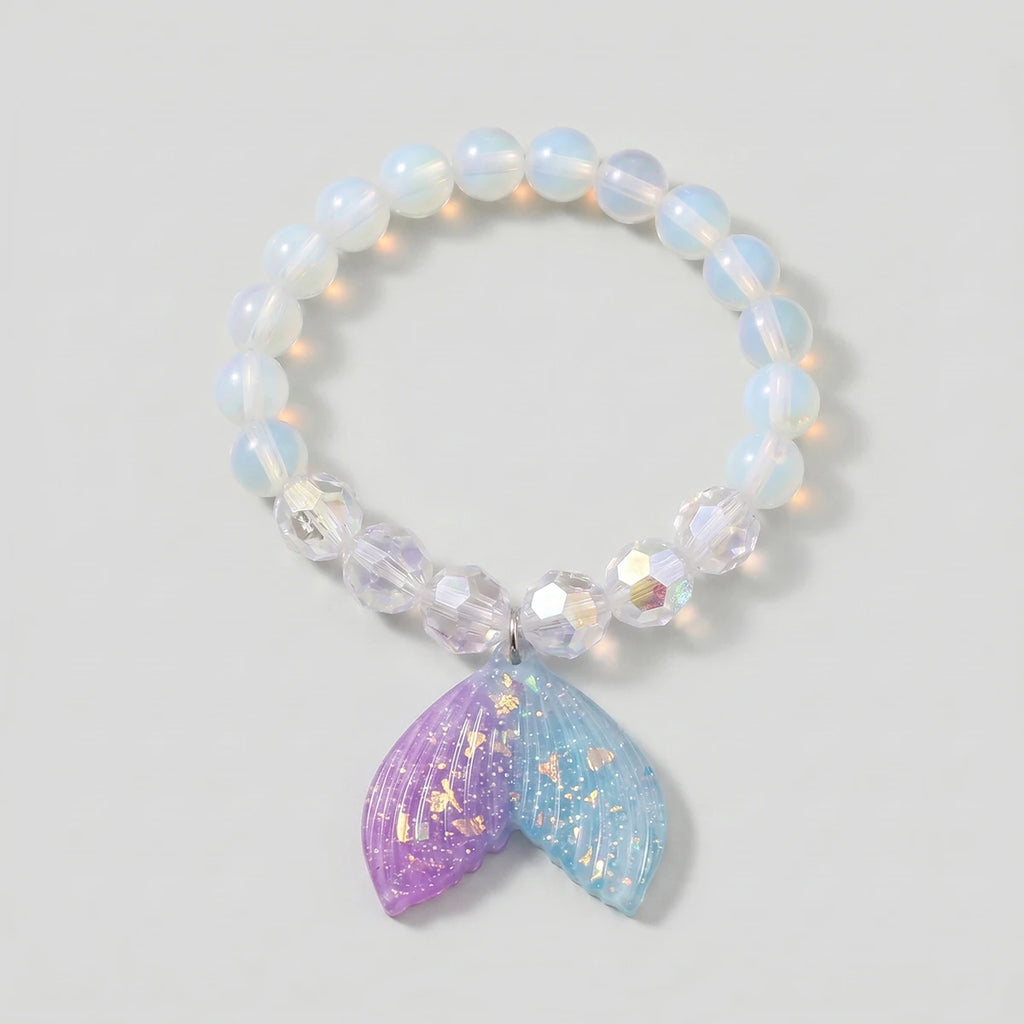 Pack Of 5 Girls Multicolour Mermaid Tail Charm Bracelet Sets Bracelet