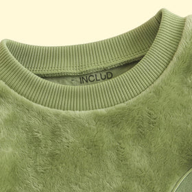 Girls Green Embroidered Sweatshirt & Pants Set 2 pc. Sets