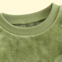 Girls Green Embroidered Sweatshirt & Pants Set 2 pc. Sets