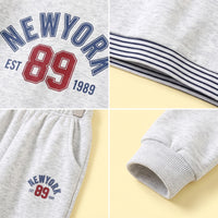 Girls Light Grey Typographic T-Shirt & Joggers Sets Sets