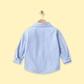 Boys Light Blue Long Sleeve Shirt Shirts