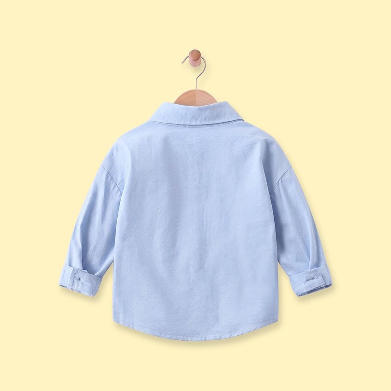 Boys Light Blue Long Sleeve Shirt Shirts