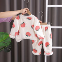 Girls Off White Graphics Regular Sweatshirt With Pants Sets 2 pc. Sets