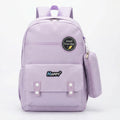 Kids Lilac Water-Resistant Medium Backpack with Pouch Trending Accessories Lilac Onesize