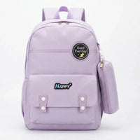 Kids Lilac Water-Resistant Medium Backpack with Pouch Trending Accessories Lilac Onesize