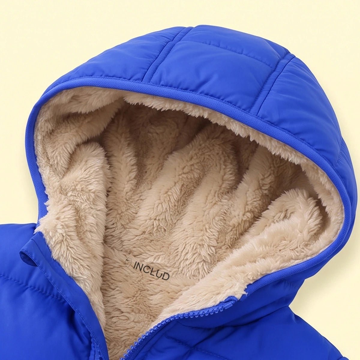 Boys Royal Blue Hooded Zip-up Puffer Jacket Coats & Jackets