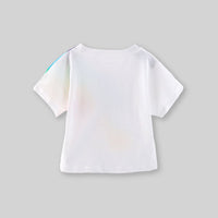 Boys Orange Rainbow Print T-Shirt With Dungaree Set Sets   