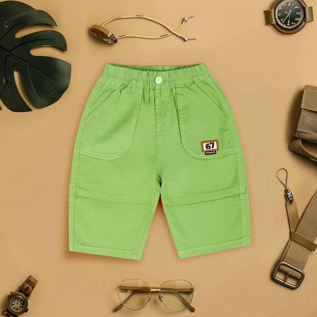 Boys Green Pocket Mock Elasticated Shorts Shorts Green 4-5 Y 