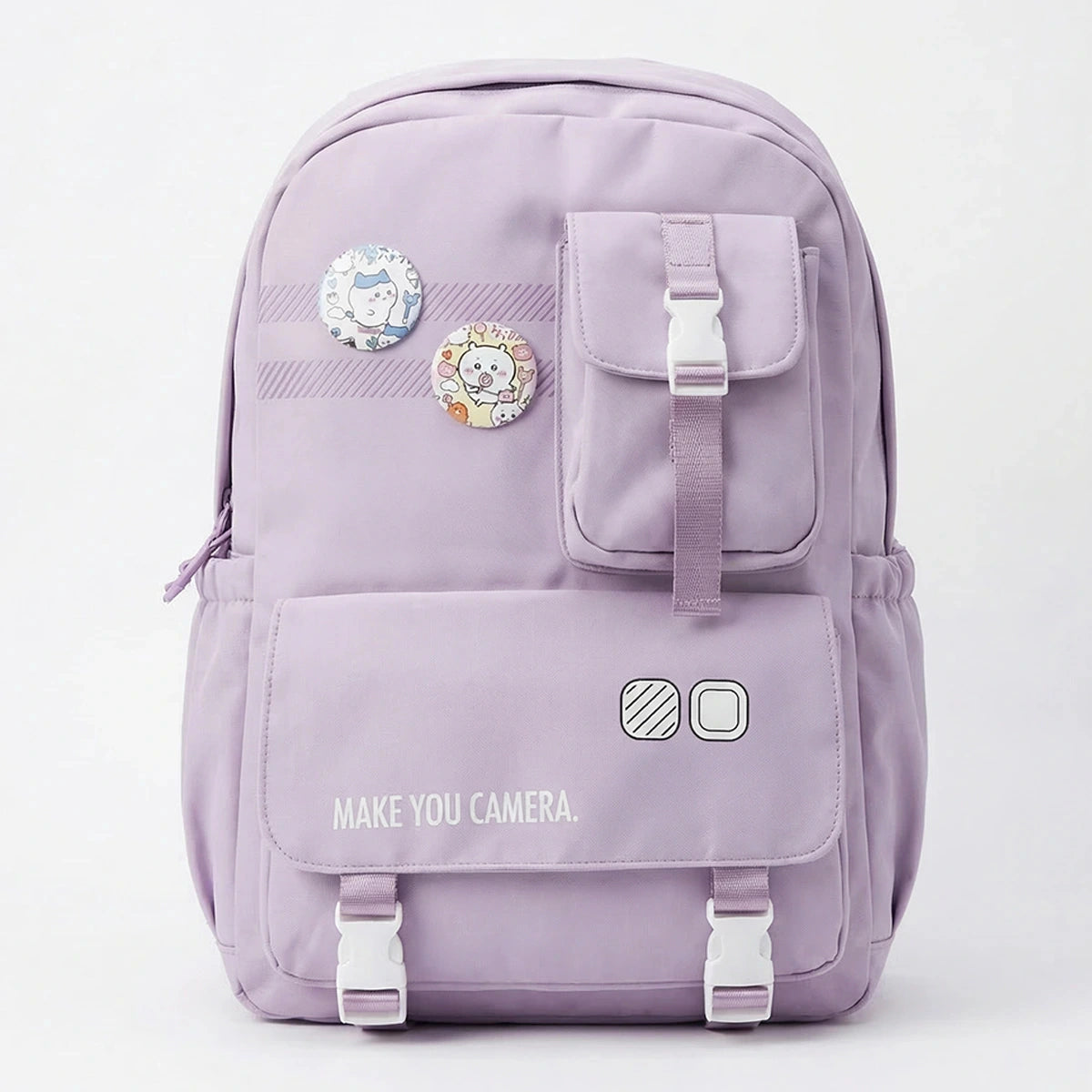Kids Lilac Multi-Pocket School Backpack Trending Accessories Lilac Onesize