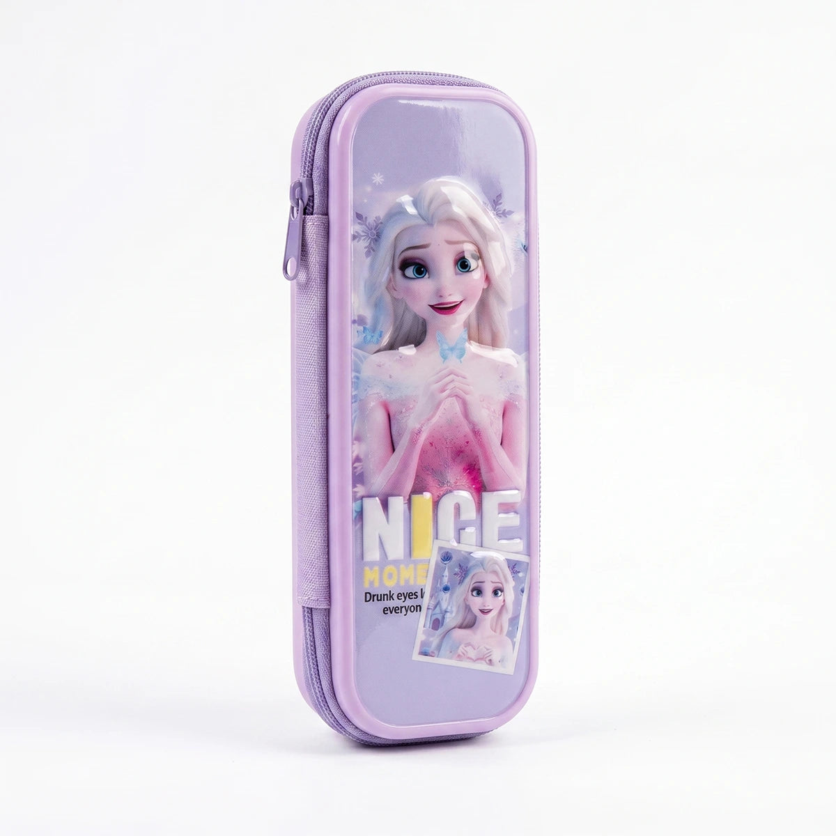 Elsa Frozen Purple Color Pencil Box for Girls Trending Accessories Purple Onesize