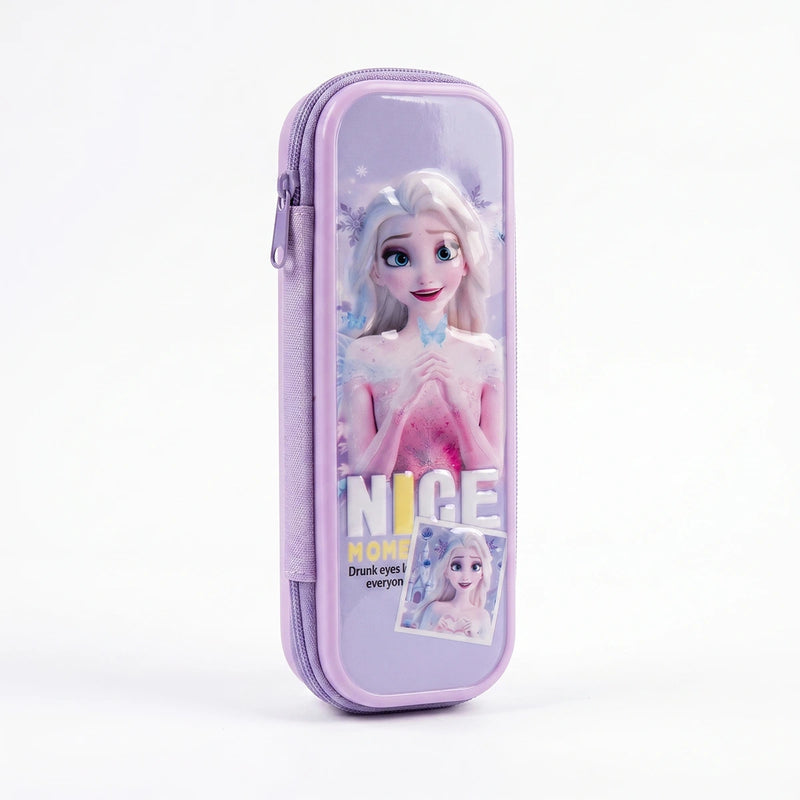 Elsa Frozen Purple Color Pencil Box for Girls Trending Accessories Purple Onesize