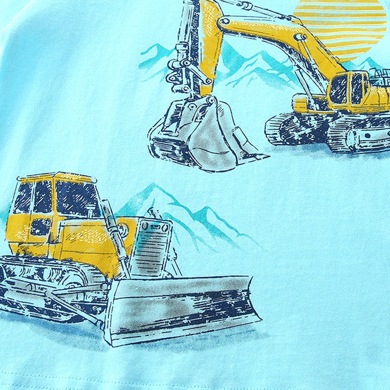 Boys Short Sleeve Graphic Print T-Shirt Tshirts   