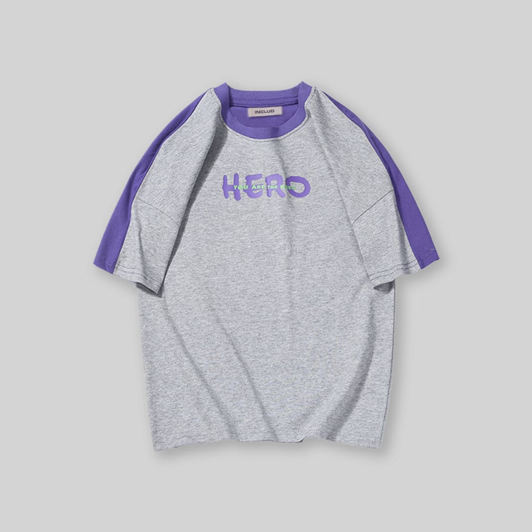 Boys Colorblocked Oversized T-Shirt Tshirts   